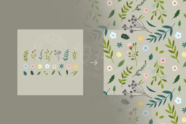 Seamless Pattern Creation Kit PS插件效果展示图