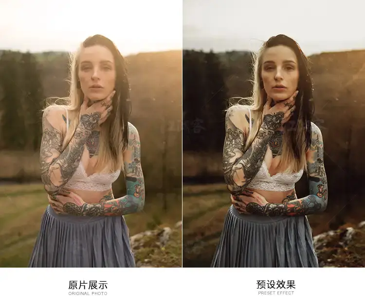 暗调人像复古人像手机滤镜调色预设