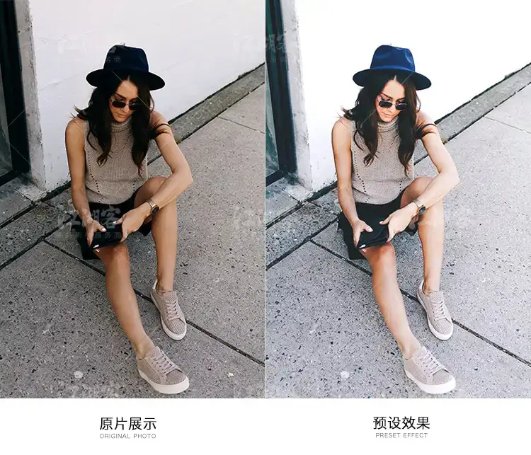 现代清新人像摄影后期户外调色预设滤镜