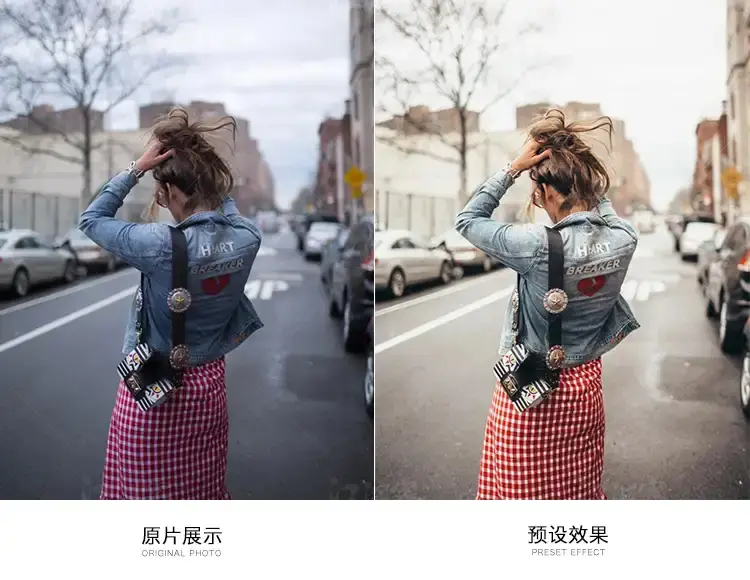 胶片人像网红风预设旅拍街拍调色滤镜