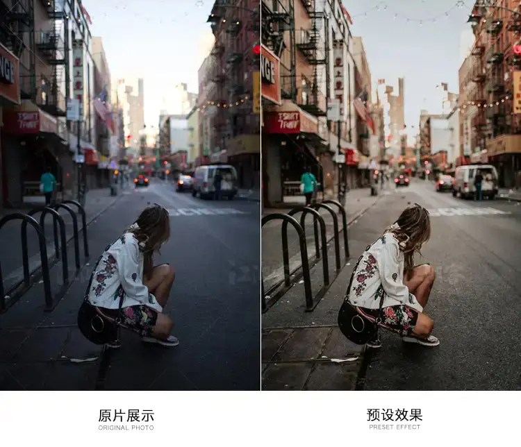 胶片人像网红风预设旅拍街拍调色滤镜