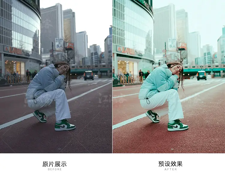街头胶片色调都市街拍人像滤镜预设
