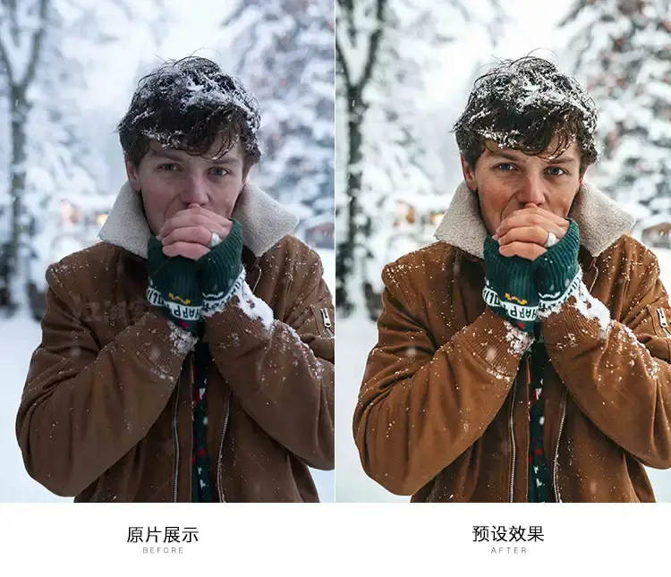 焦糖色调暖色 深棕咖啡旅拍人像调色lr预设