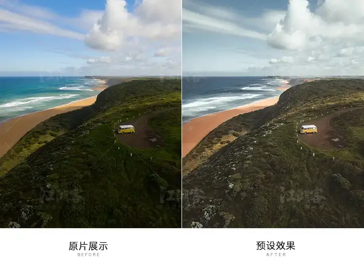 航拍大疆无人机风光调色城市HDR滤镜手机lr预设