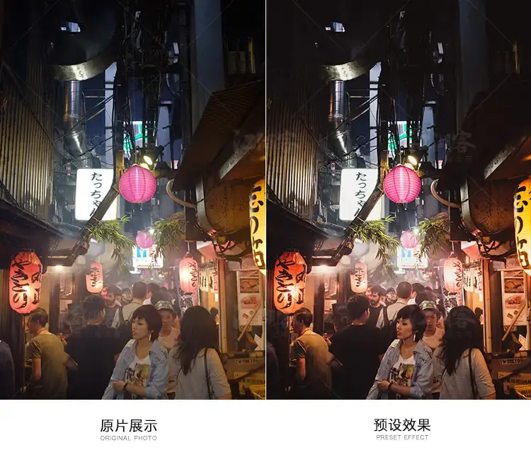 人文纪实日系街拍旅拍摄影城市电影手机调色滤镜lr预设