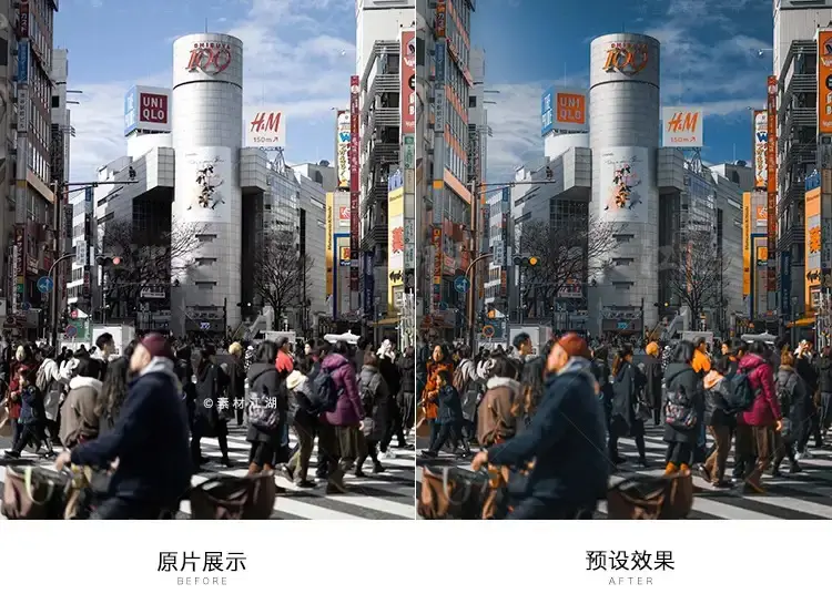 蓝橙色调FCPX达芬奇预设滤镜电脑端手机