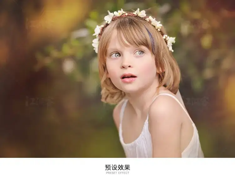 国外儿童清新唯美温暖风格摄影调色lr预设