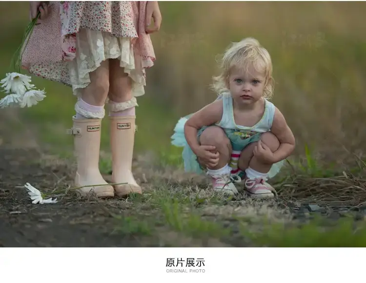 国外儿童清新唯美温暖风格摄影调色lr预设