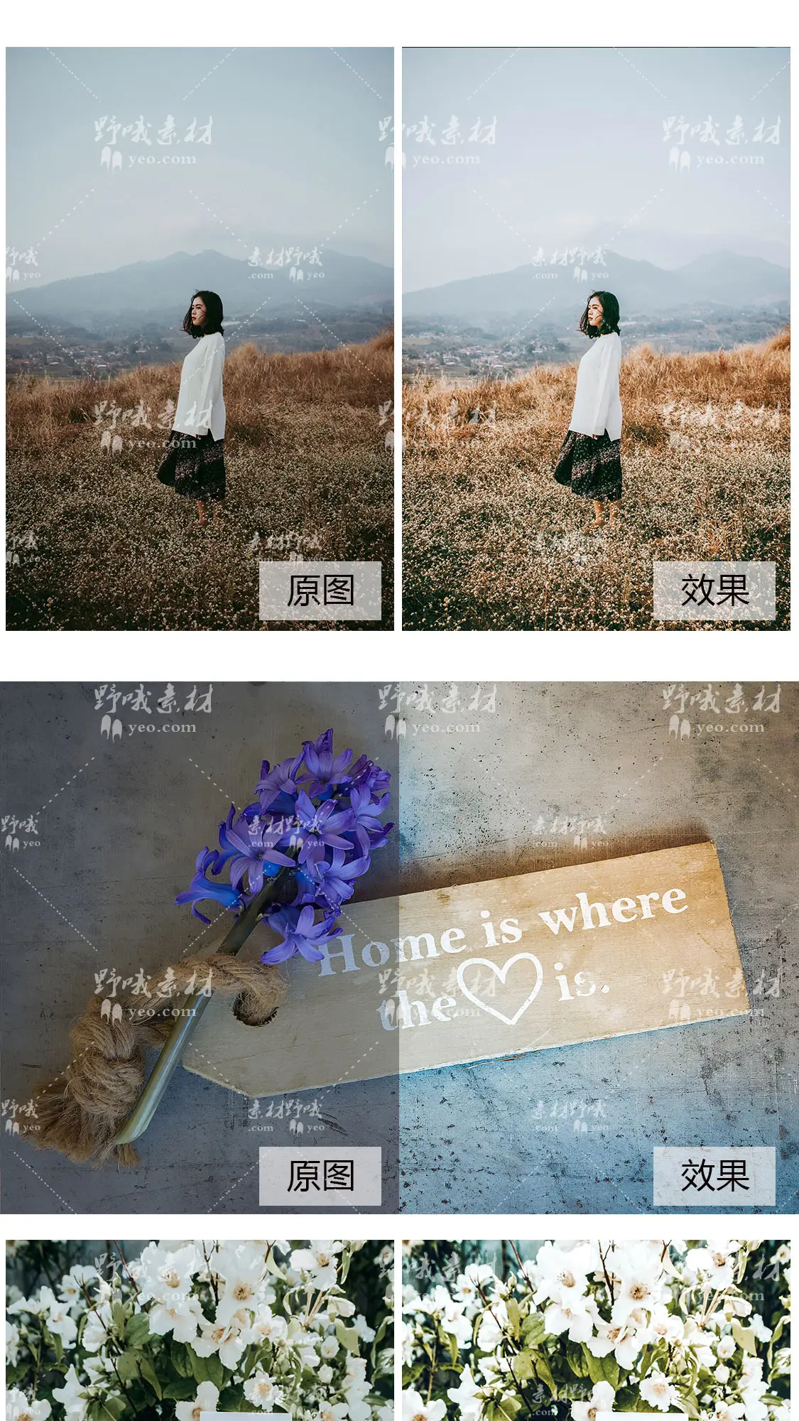 北欧白色旅拍静物FCPX滤镜LR预设LUT调色