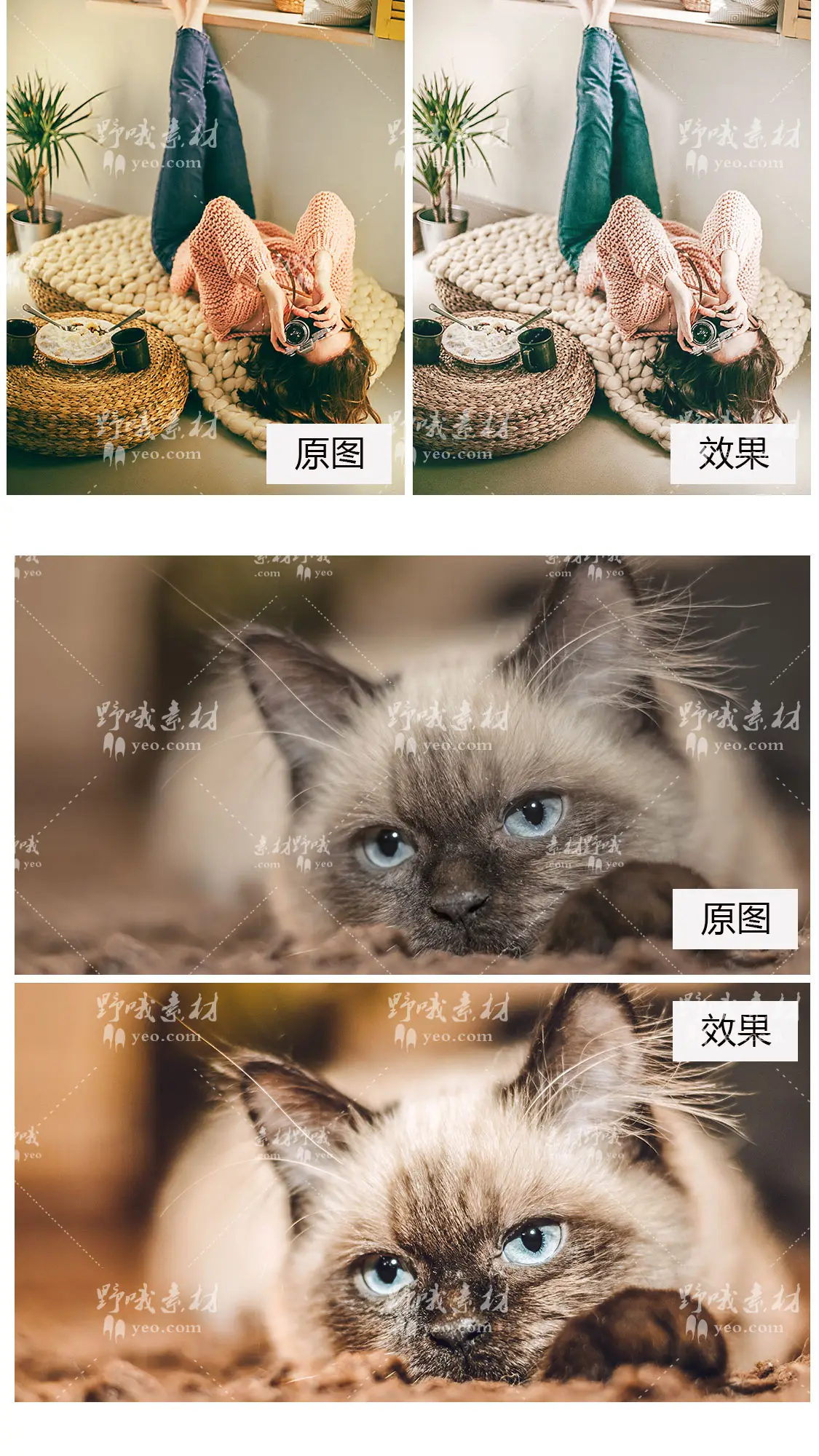 北欧白色旅拍静物FCPX滤镜LR预设LUT调色