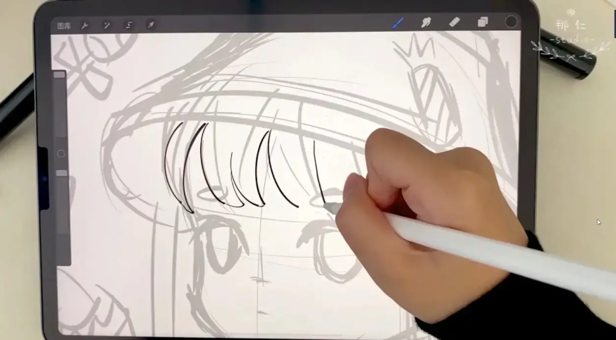 Q版清新少女头像procreate绘画巩固教程