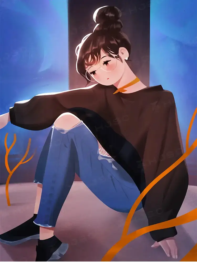 Jingsketch插画人像厚涂水彩色卡procreate笔刷