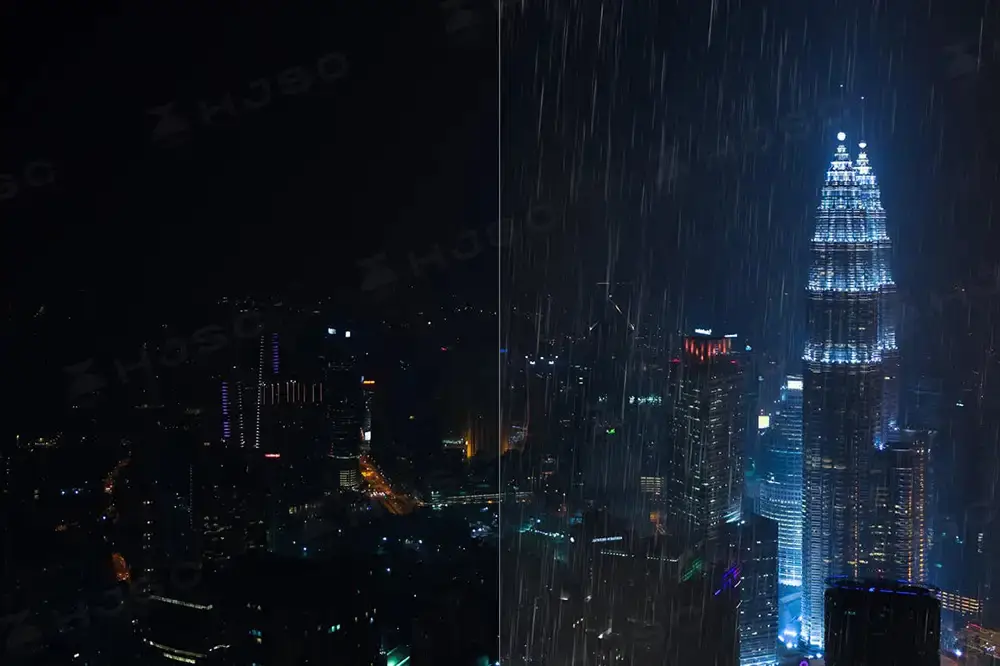 真实下雨效果图雨水画笔PS笔刷